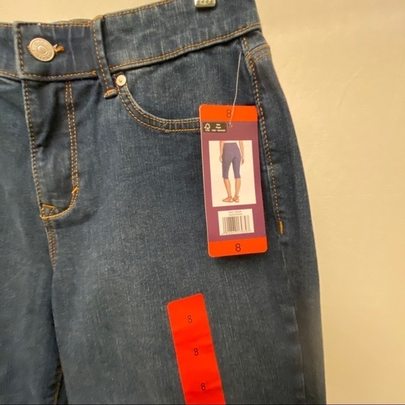 Gloria Vanderbilt NWT Denim Skimmer, Capris, Peddle Pushers Slimming Stretch 8 - Picture 4 of 8